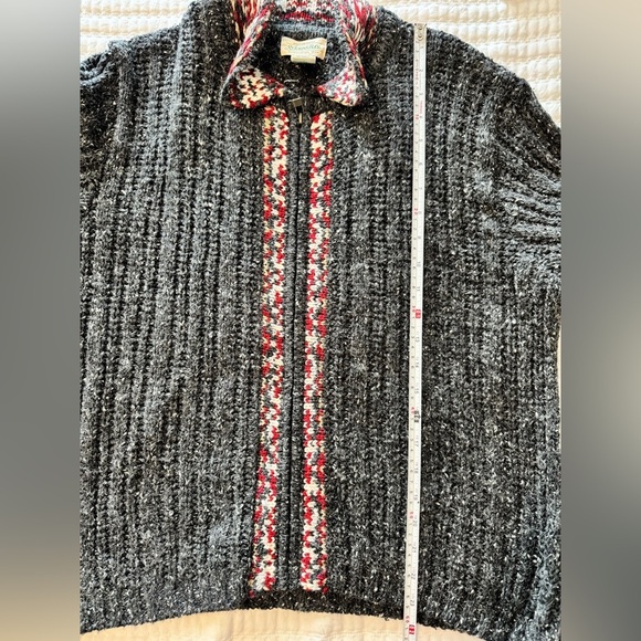 NWT Vintage St John’s Bay Knit Zip Up Sweater 
Petite Large - Picture 4 of 9